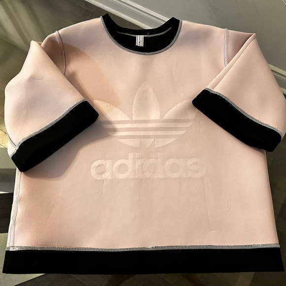 adidas Tops - Adidas Reversible 3/4-Sleeve Sweatshirt-Navy and Pink